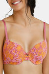 Zivame Twilight Bloom Padded Wired 3/4th Coverage T-Shirt Bra - Malaga Pt — thumbnail 4
